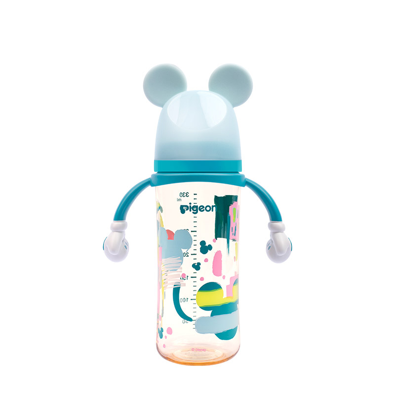 贝亲迪士尼自然实感Ⅲ宽口径PPSU彩绘奶瓶330（LL号奶嘴）米奇印象（5/40箱)