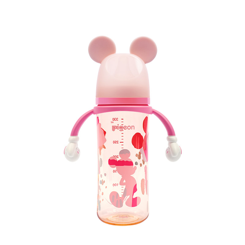 贝亲迪士尼自然实感Ⅲ宽口径PPSU彩绘奶瓶330（LL号奶嘴）米妮印象（5/40箱)